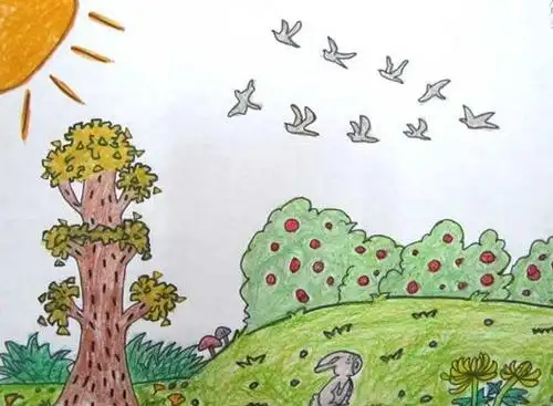 关于秋天的图画图片-秋之韵