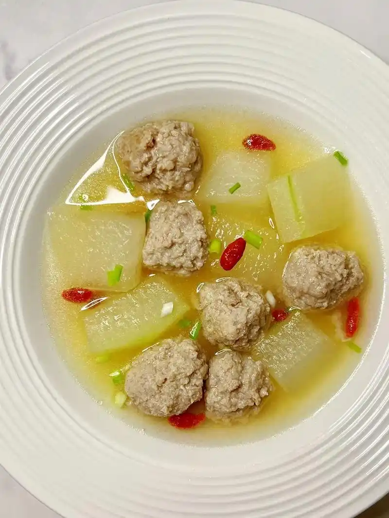 挑战100道家常菜第45:冬瓜丸子汤75.分享一道超级简单,做 - 抖音