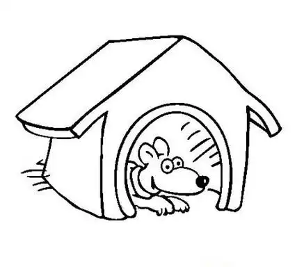 动物房子简笔画 动物房子简笔画图片大全带颜色的