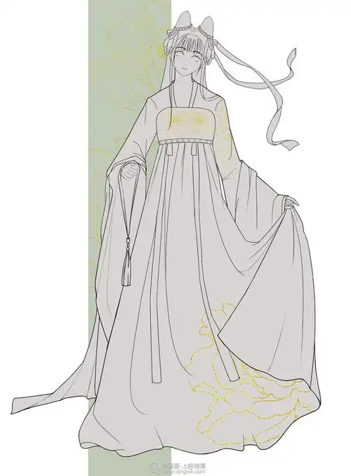 gf-102-111 缺缺学员作业_古风插画魔鬼特训班学员作品 - 轻微课