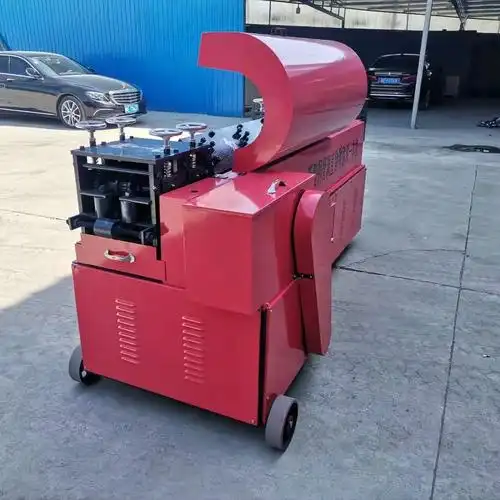 优惠促销迈吉小型钢管调直机建筑工地48架子管矫直机