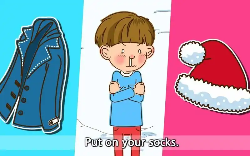 【英文儿歌】衣服 put on your coat | coat hat socks sweater