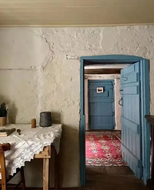 英国乡村的老房子.