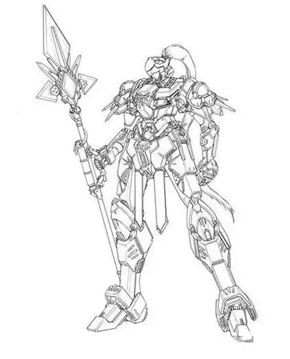 简单好看的机甲简笔画图片