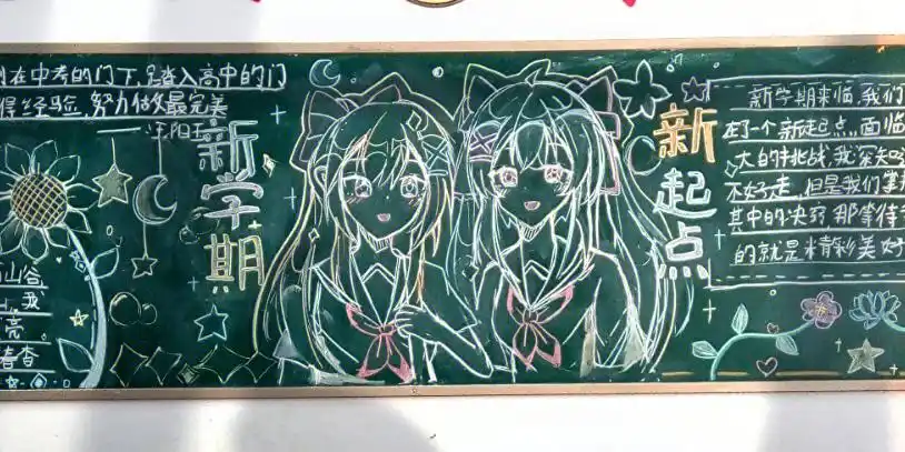 老师让画的黑板报