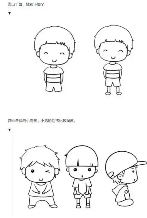 简笔画人物带教程