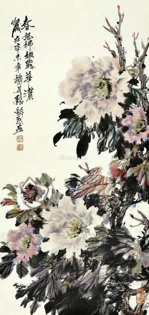 写意牡丹(一):张锡武