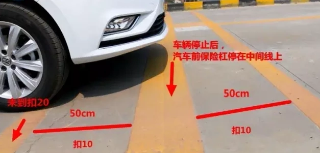 科目二想要坡道停车对准线,不溜车就得这么做!