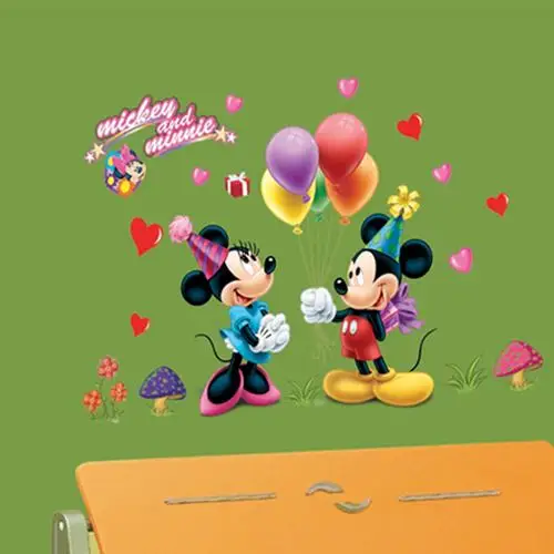 602米奇米妮可爱卡通儿童房写字贴墙贴纸