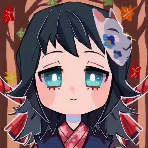 画师分享鬼灭之刃q版头像哭唧唧的善逸好可爱伊之助开怀大笑