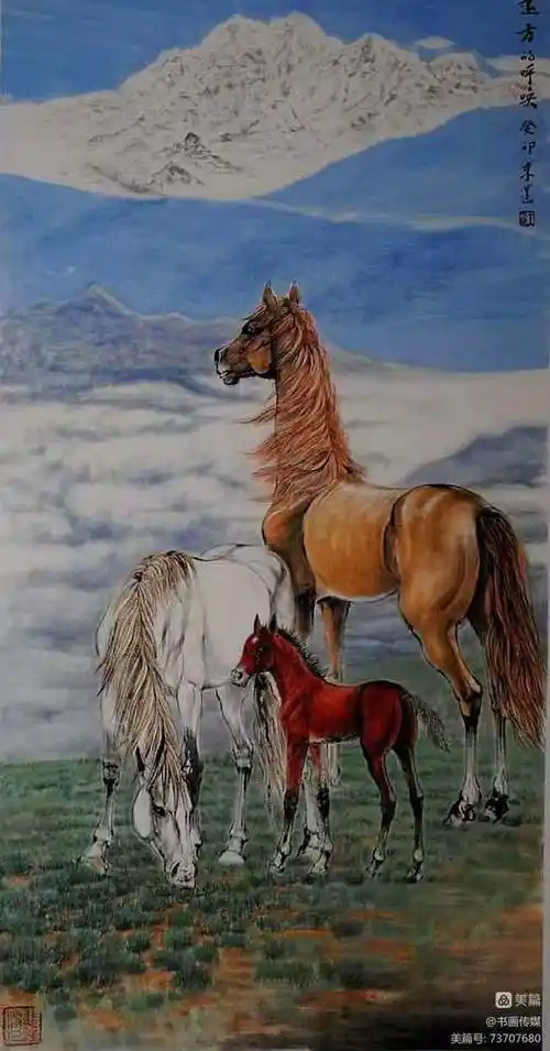 中国徐派传承画马专家王来蓬