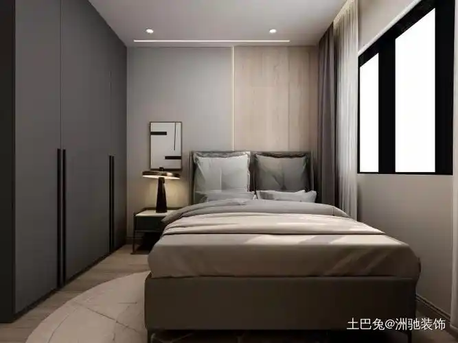 现代简约风格三室两厅卧室北欧极简卧室设计图片赏析