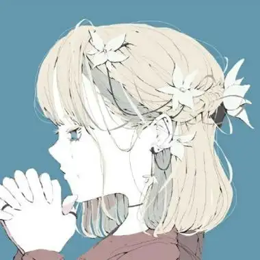 侧脸清新文艺头像女生插图-动漫头像 - 壁纸之家