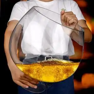 啤酒杯网红创意巨大酒杯英雄杯大容量玻璃特大号杯子肆月旗舰店35