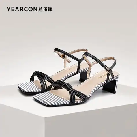 意尔康女士凉鞋 yearcon 意尔康 女士高跟凉鞋 5113cl46904wa多少钱