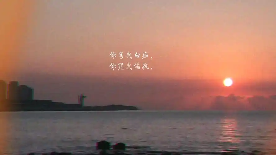 但是我——就是想这么做啊!就是想这么活着啊!