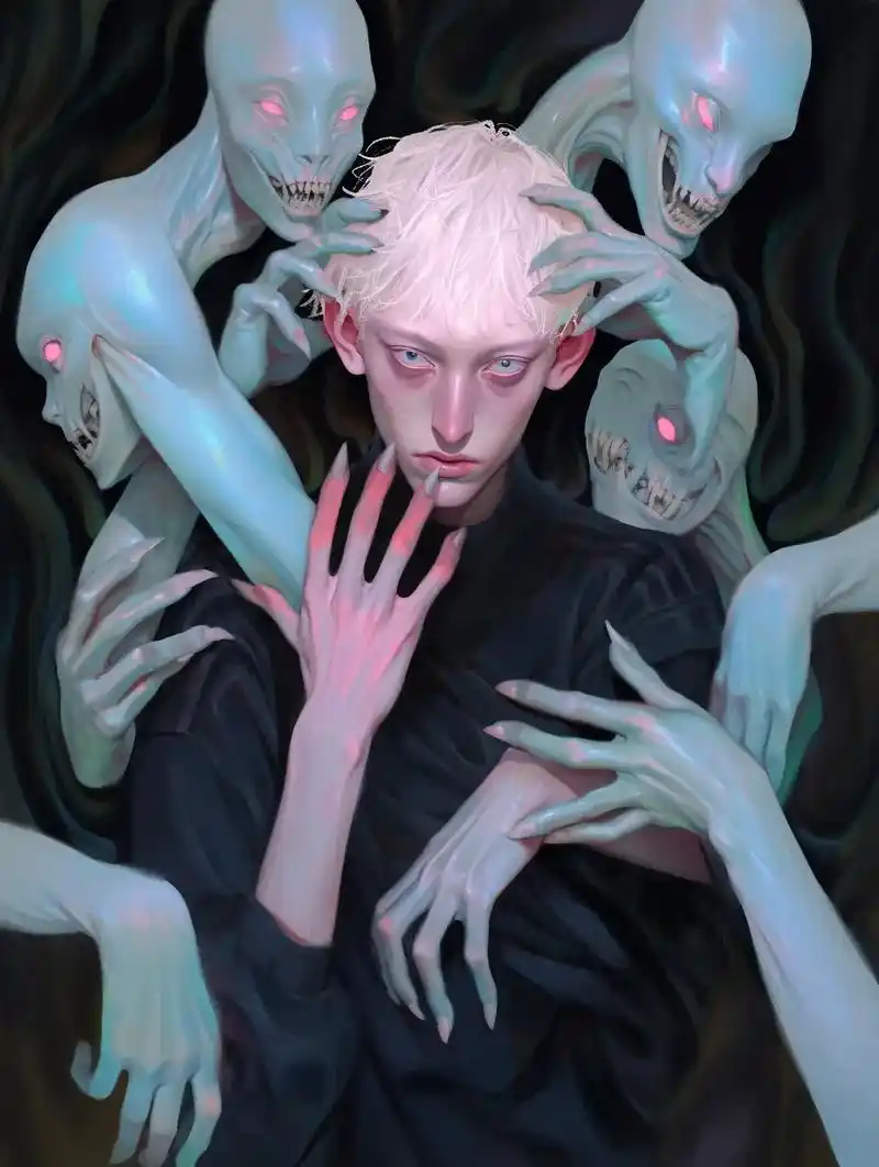 羊角恶魔 #ai绘画 #aigc一步之遥 #视觉冲击 #绝美 - 抖音