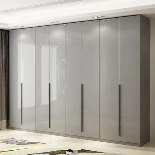 烤漆开门衣柜卧室现代简约整体大衣柜衣帽间移门衣橱专属定制