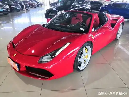 红色,法拉利,488