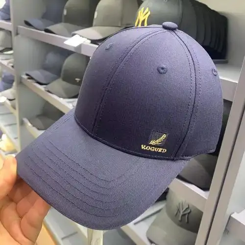 2024春秋新款大头围鸭舌帽子男款硬顶刺绣麦穗棒球帽男士黑色