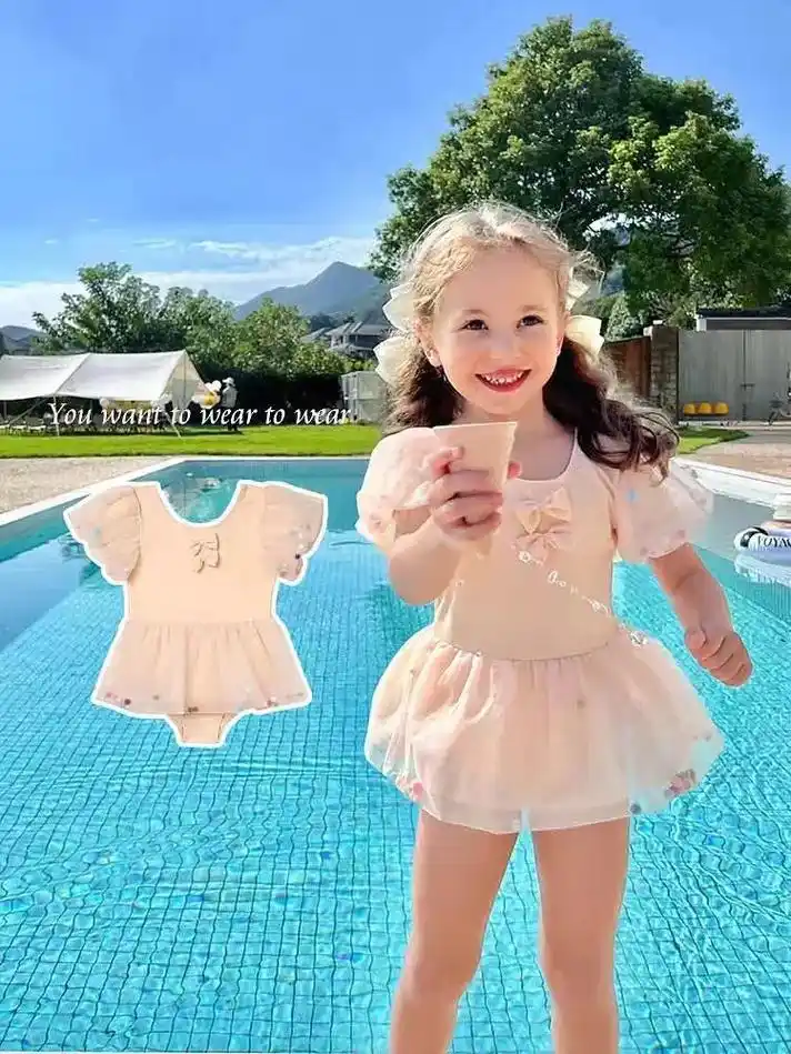 2023新品女宝泳衣连体时尚洋气比基尼～又来一系列适合2-5 - 抖音