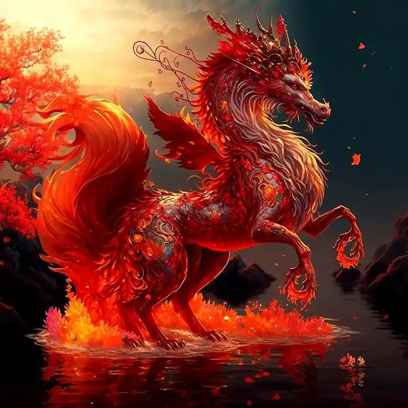 火麒麟,全身通红冒火. 水麒麟,全身碧水清澈. 雷麒麟,全身 - 抖音