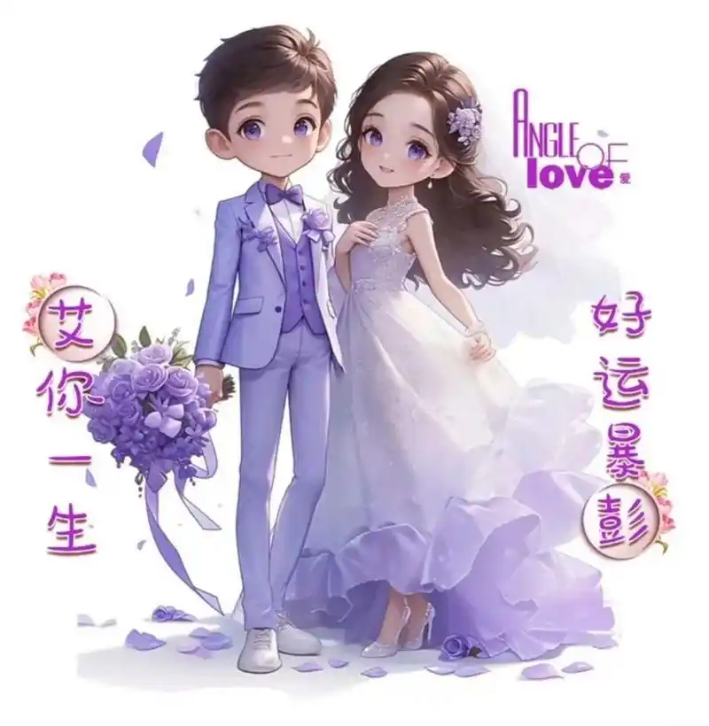 甜蜜情侣姓氏头像,愿有情人终成眷属