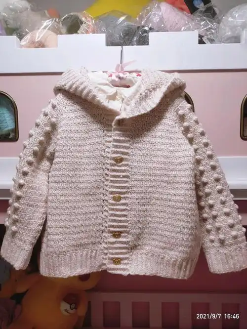 宝宝毛衣开衫编织