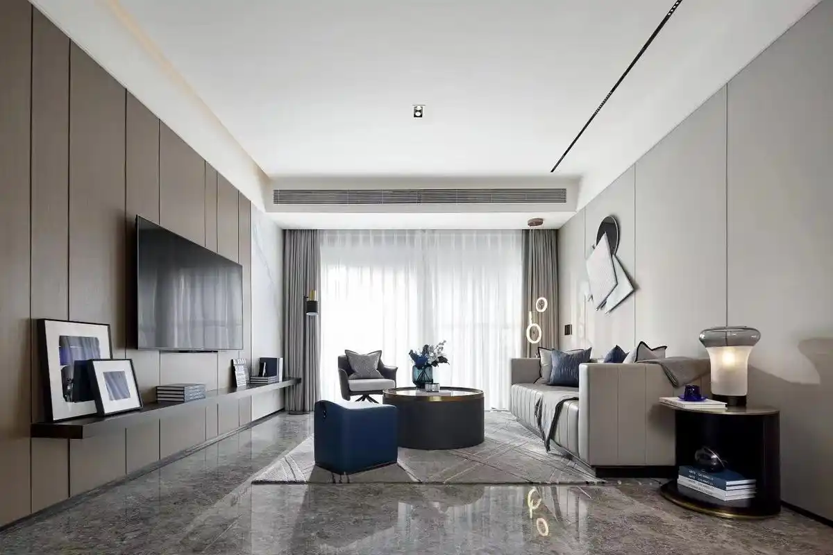 一点透视客厅空间线稿表达～ 一点透视客厅空间线稿表达