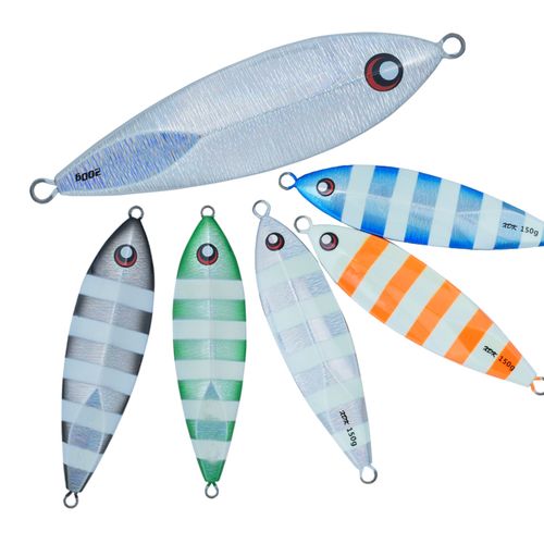 s001铁板路亚饵60g150g200g250g300g镀膜夜光铅鱼慢摇铁板slowjig