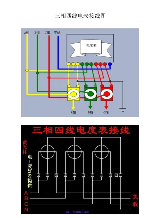 免费文档 所有分类 工程科技 电子/电路 三相四线电表接线图 第1页