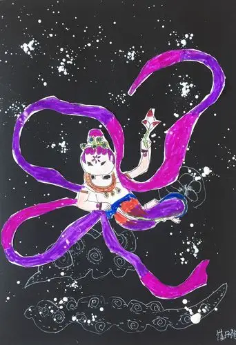 优彩少儿美术大师班第22轮《敦煌飞天》