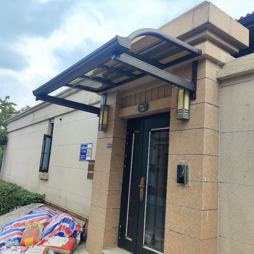 铝合金雨棚户外遮阳棚阳台遮雨棚庭院别墅露台棚楼顶屋檐防雨棚