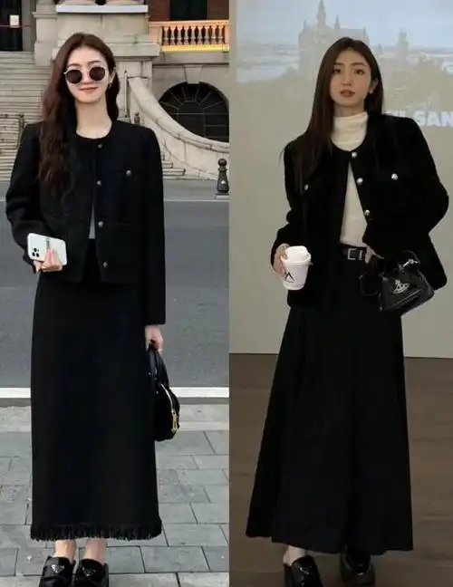 黑色半身裙让你搭配不纠结,好搭配