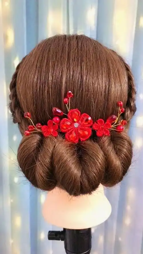 新娘敬酒发型这样扎,美观又大气,赶快学起来吧!