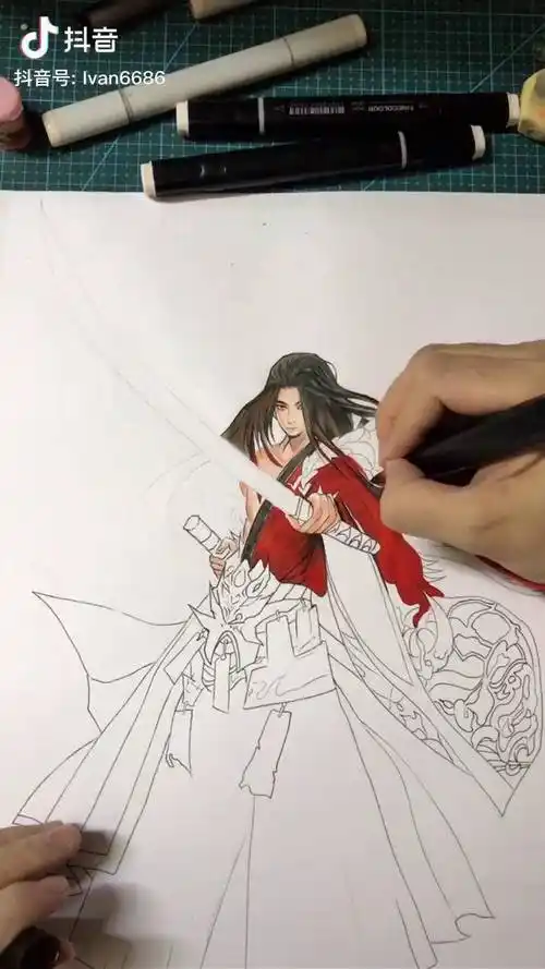 下雨了静下心慢慢画橘右京修罗