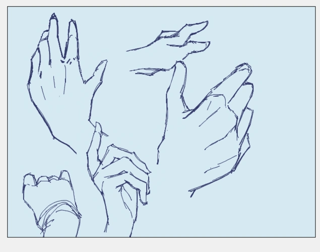 30天手部临摹速写特训