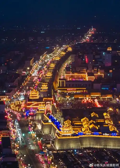 夜游山西忻州古城