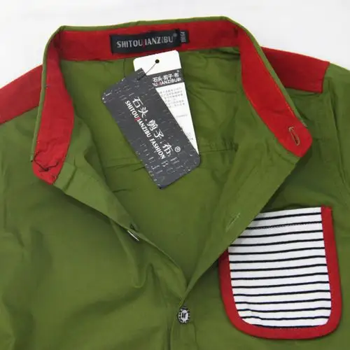 2013石头剪子布中大童衬衫 韩版纯色翻领衬衫 童装批发厂家直销