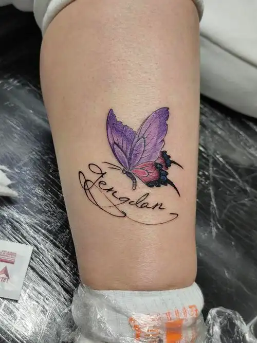 蝴蝶_纹身图案手稿图片_炎凉艺术的纹身作品集