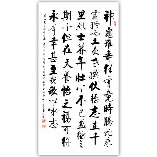 爱新觉罗 启骧《龟虽寿》中国书法家协会会员