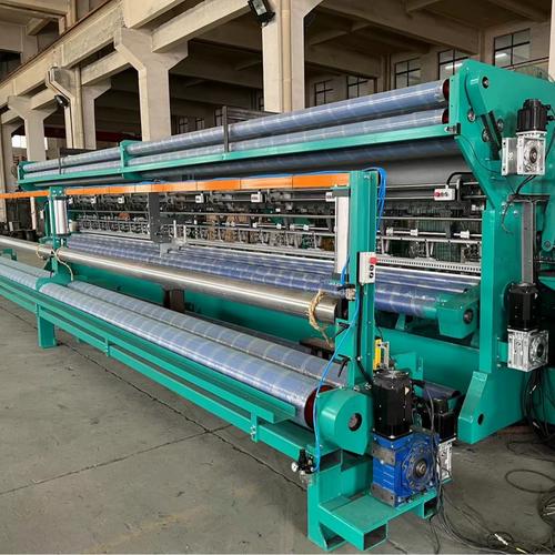 厂家供应拉舍尔无结网高速开式单针床运动乒乓球网舌针编织经编机