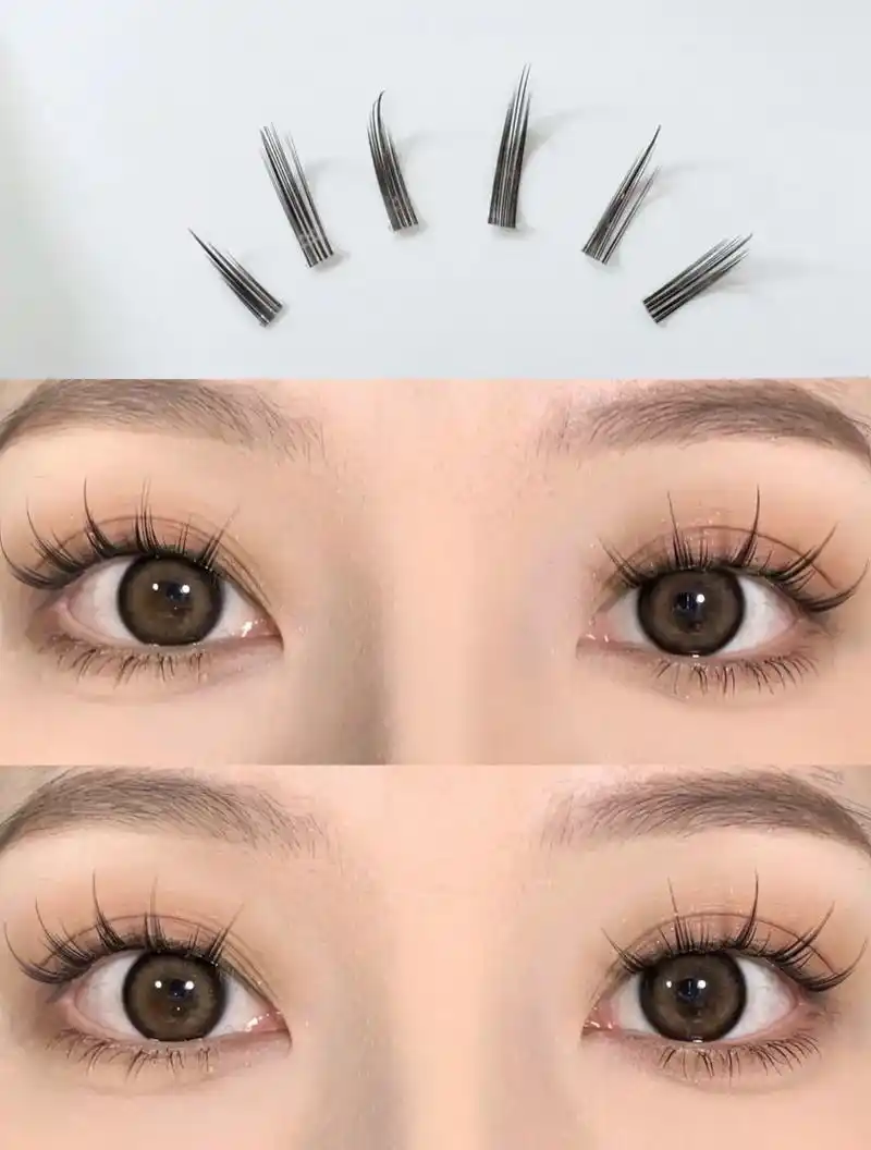 贴这个款式假睫毛,没 - 抖音