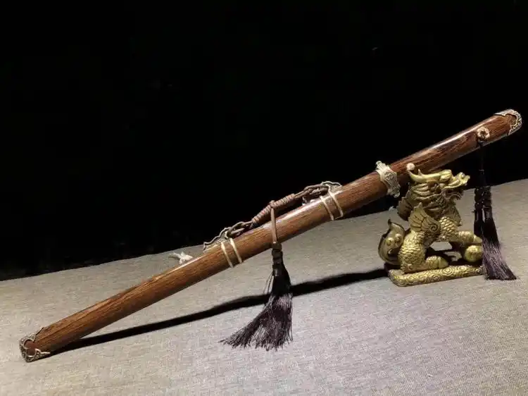 花梨木t10烧刃宽刃唐横刀