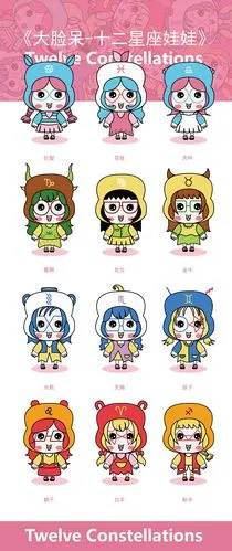 《大脸呆-十二星座娃娃》