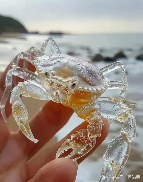 今天头一次见到这样的水晶螃蟹,就很想问问,住在海边的朋友,像这样的