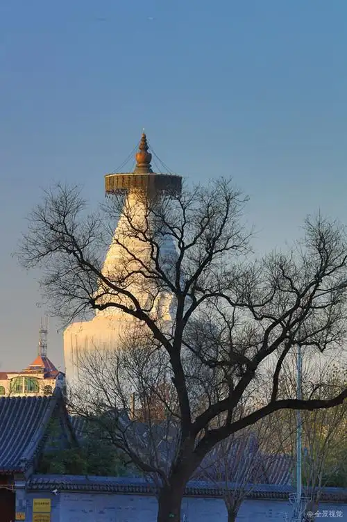 冬日_妙应寺白塔_白塔寺_高清图片_全景视觉