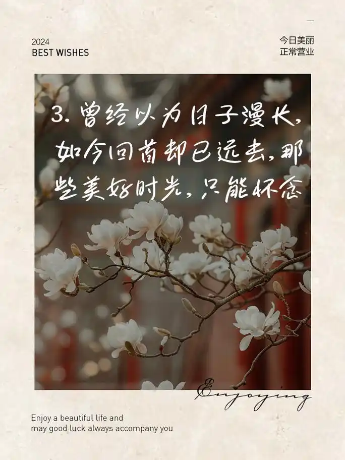 怀念过去经典句子,时光不复返