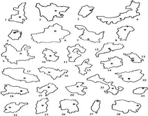 各个国家地图简笔画