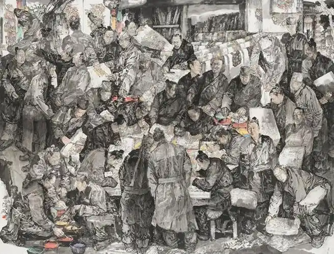 雕塑▲  武丁强盛张国强69160cm×300cm69油画▲  天地之中范怀珍